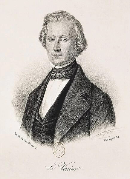 Le Verrier, Urbain-Jean-Joseph (1811-1877). Litography