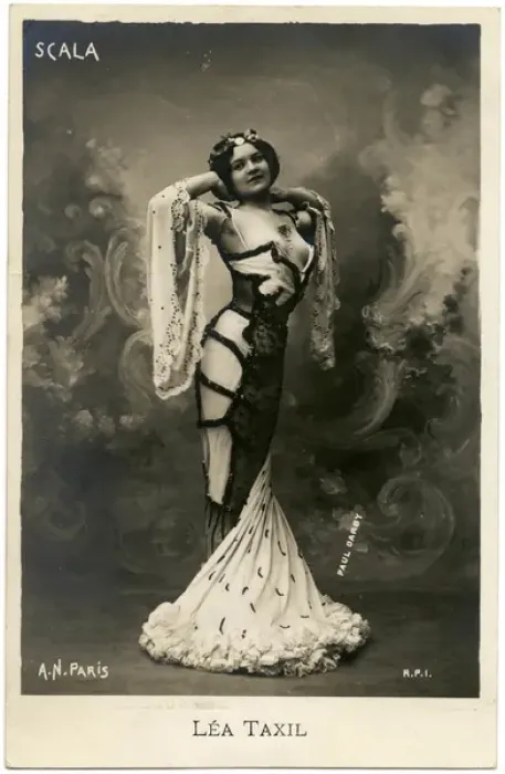 Framed Print : Lea Taxil, French entertainer at the Scala, Paris Date: late 19th century Framed Print : Lea Taxil, French entertainer at the Scala, Paris Date: late 19th century