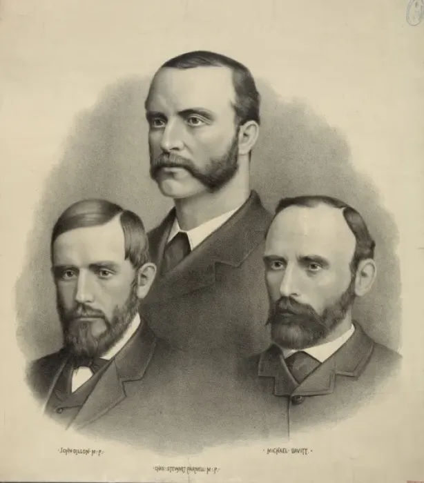Framed Print : Leaders of Ireland; John Dillon, Chas. Stewart Parnell, Mich Framed Print : Leaders of Ireland; John Dillon, Chas. Stewart Parnell, Mich