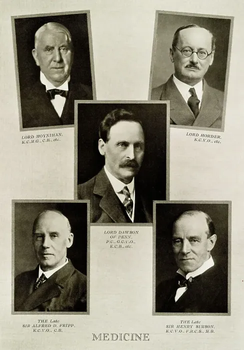Framed Print : Leaders in medicine during the reign of King George V Framed Print : Leaders in medicine during the reign of King George V