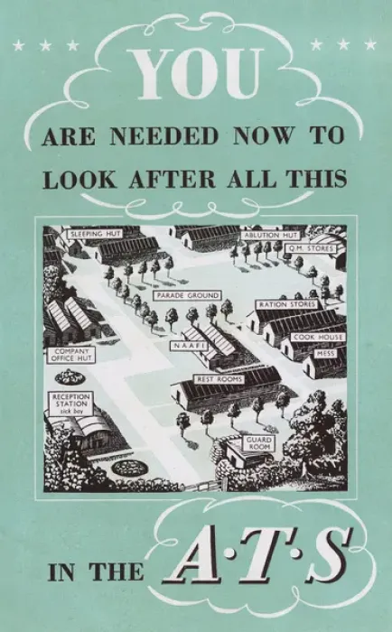 Framed Print : Leaflet cover design, You are needed in the ATS, WW2 Framed Print : Leaflet cover design, You are needed in the ATS, WW2