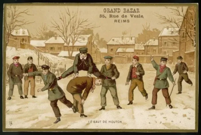 Framed Print : Leapfrog in Snow Framed Print : Leapfrog in Snow