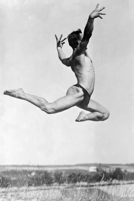 Framed Print : Leaping Athlete Framed Print : Leaping Athlete