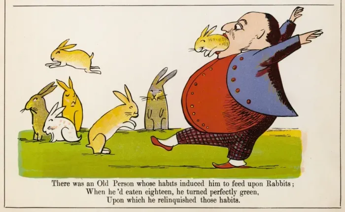 Framed Print : Lear / Nonsense / Rabbits Framed Print : Lear / Nonsense / Rabbits