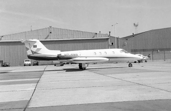 Framed Print : Learjet 25XR HZ-SMB Framed Print : Learjet 25XR HZ-SMB