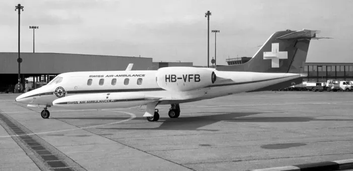 Framed Print : Learjet 35A HB-VFB Framed Print : Learjet 35A HB-VFB