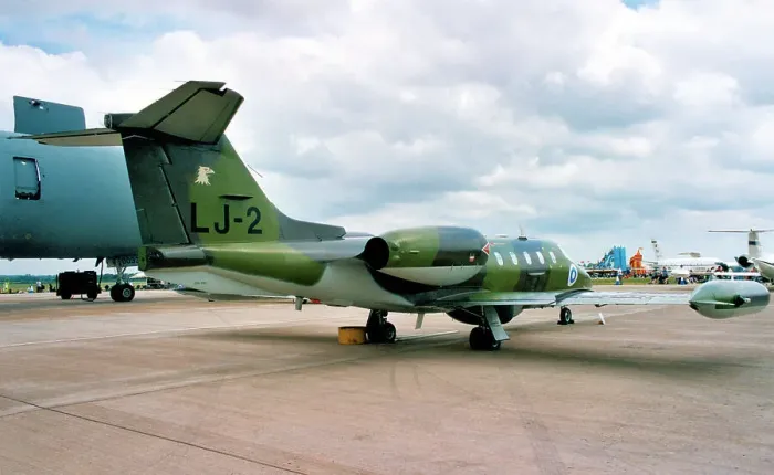 Framed Print : Learjet 35A LJ-2