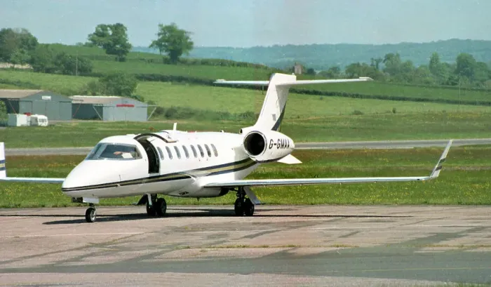 Framed Print : Learjet 45 G-GMAA Framed Print : Learjet 45 G-GMAA