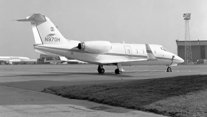 Framed Print : Learjet 55 N970H Framed Print : Learjet 55 N970H