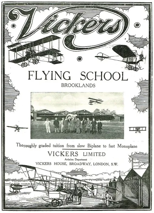 Framed Print : Learn On Slow Biplanes & Fast Monoplanes At Vickers School Framed Print : Learn On Slow Biplanes & Fast Monoplanes At Vickers School