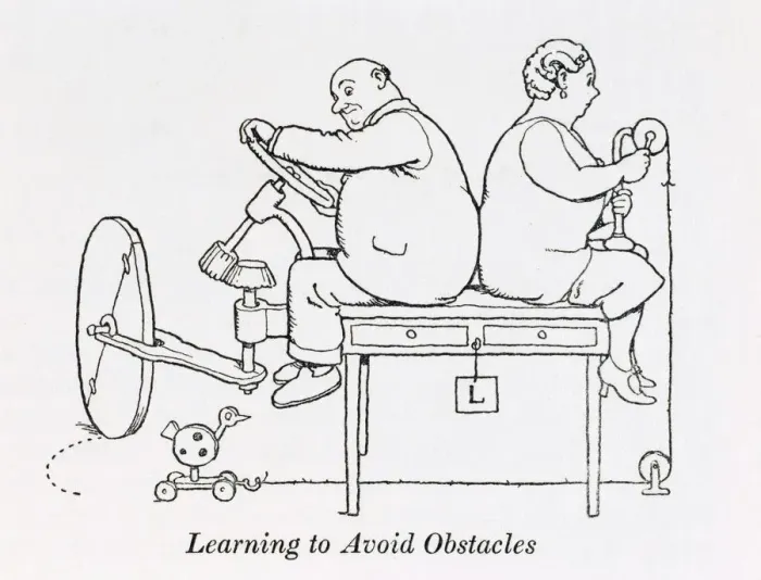 Framed Print : Learning to avoid obstacles / W H Robinson Framed Print : Learning to avoid obstacles / W H Robinson