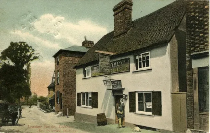 Framed Print : Leather Bottle Inn, Cobham, Kent Framed Print : Leather Bottle Inn, Cobham, Kent