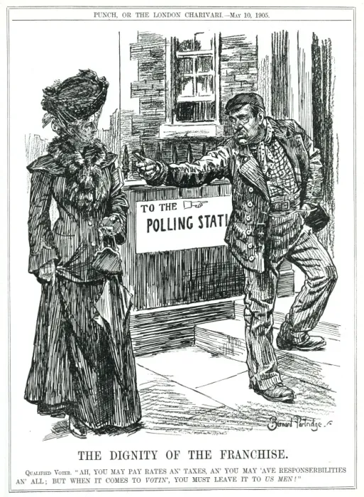 Framed Print : Leave the votin to us men Framed Print : Leave the votin to us men