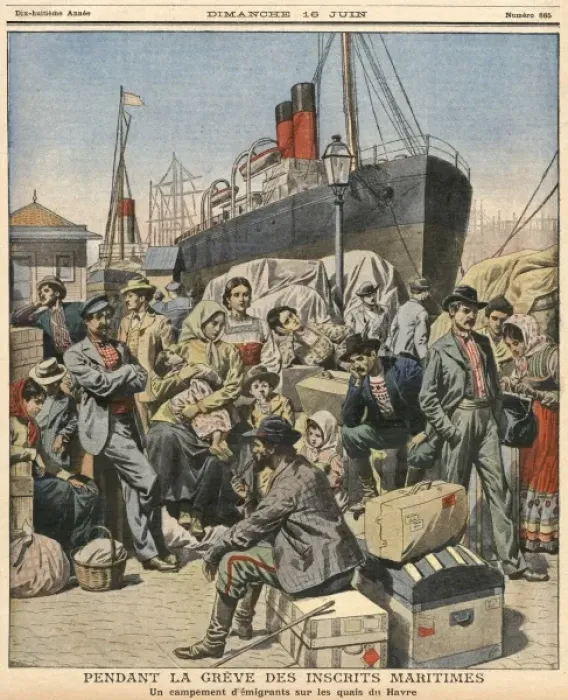 Framed Print : Leaving Le Havre Framed Print : Leaving Le Havre