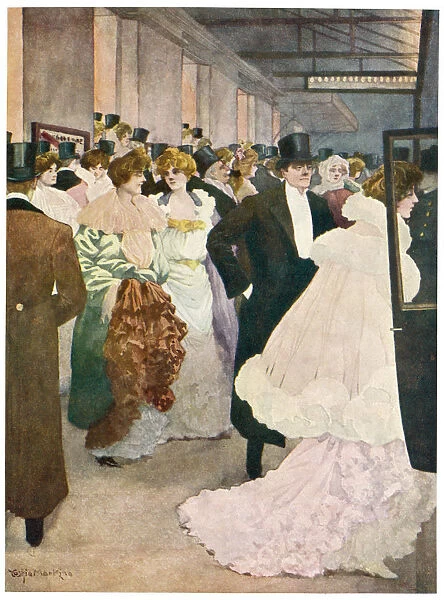 LEAVING THE THEATRE, 1907