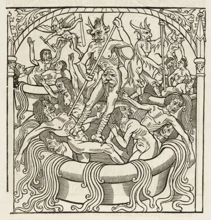 Framed Print : Lechery Punished Framed Print : Lechery Punished