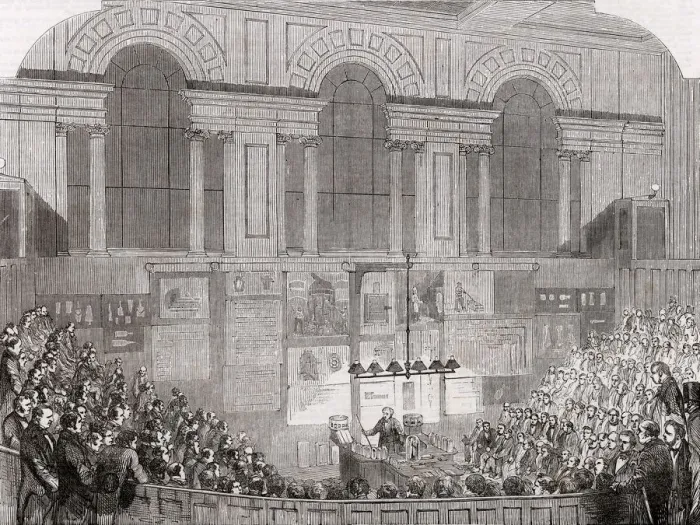Framed Print : Lecture at the Museum of Practical Geology, London, 1852 Framed Print : Lecture at the Museum of Practical Geology, London, 1852