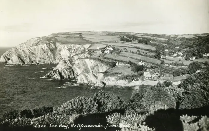 Framed Print : Lee Bay, near Ilfracombe, Devon, from the West Framed Print : Lee Bay, near Ilfracombe, Devon, from the West