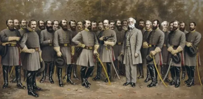 Framed Print : Lee and his generals Framed Print : Lee and his generals