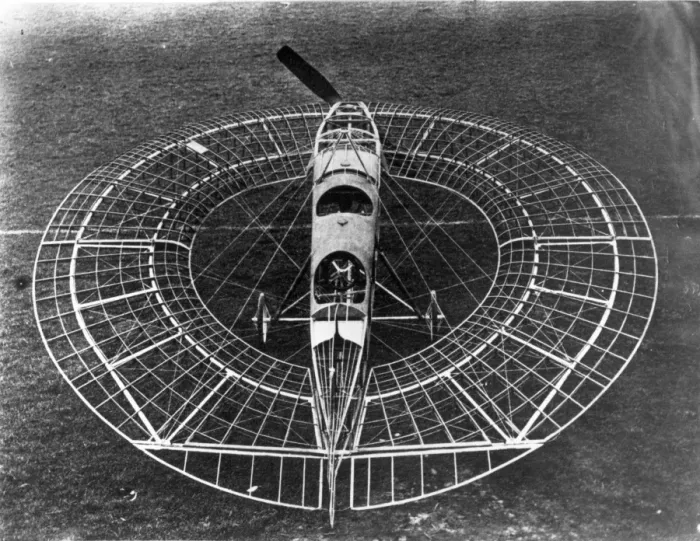Framed Print : Lee-Richards Annular Monoplane before wing covering Framed Print : Lee-Richards Annular Monoplane before wing covering
