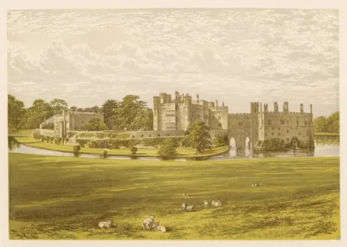 Framed Print : Leeds Castle / 1879 Framed Print : Leeds Castle / 1879