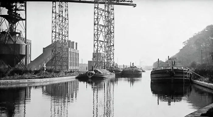 Framed Print : Leeds and Liverpool Canal near Redcote, early 1900s Framed Print : Leeds and Liverpool Canal near Redcote, early 1900s