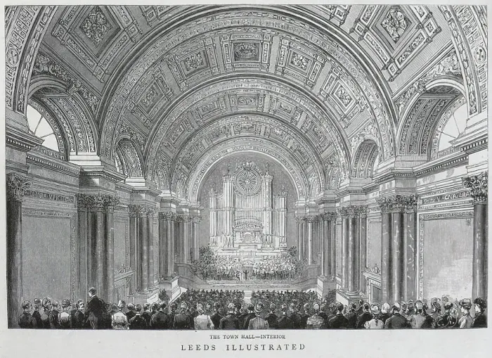 Framed Print : Leeds Town Hall, Interior Framed Print : Leeds Town Hall, Interior