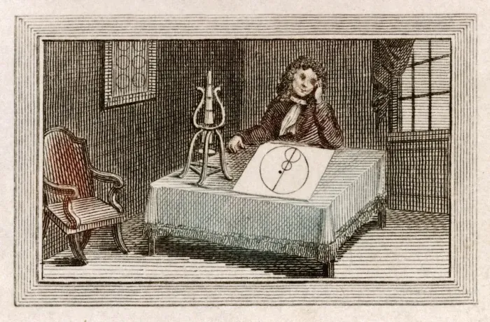 Framed Print : Leeuwenhoek at Desk Framed Print : Leeuwenhoek at Desk
