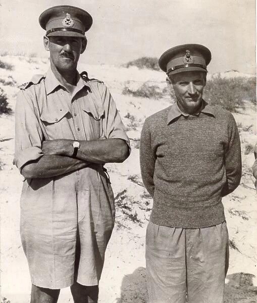 From left: Lt-Gen Sir Oliver Leese, CBE, DSO