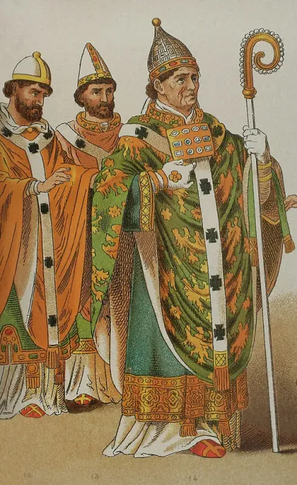 Framed Print : From left to right, 12: Pope in the 1000s, 13-14 Framed Print : From left to right, 12: Pope in the 1000s, 13-14