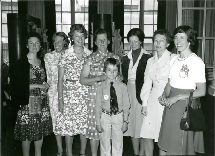 Framed Print : From left: Staff members Ava Dane, Pam Clark, Jay Wolff, ? Framed Print : From left: Staff members Ava Dane, Pam Clark, Jay Wolff, ?