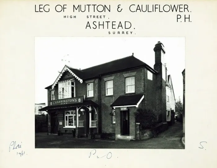 Framed Print : Leg of Mutton & Cauliflower PH, Ashtead, Surrey Framed Print : Leg of Mutton & Cauliflower PH, Ashtead, Surrey