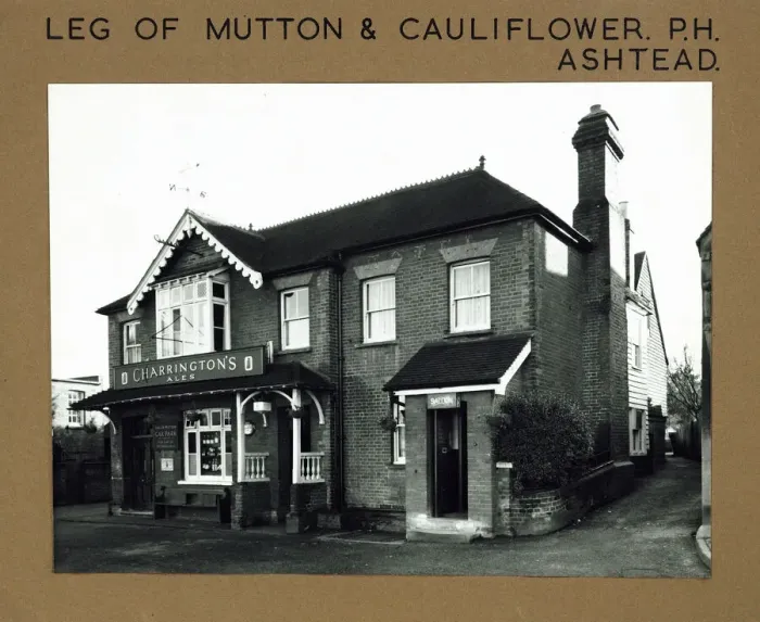 Framed Print : Leg of Mutton & Cauliflower PH, Ashtead, Surrey Framed Print : Leg of Mutton & Cauliflower PH, Ashtead, Surrey