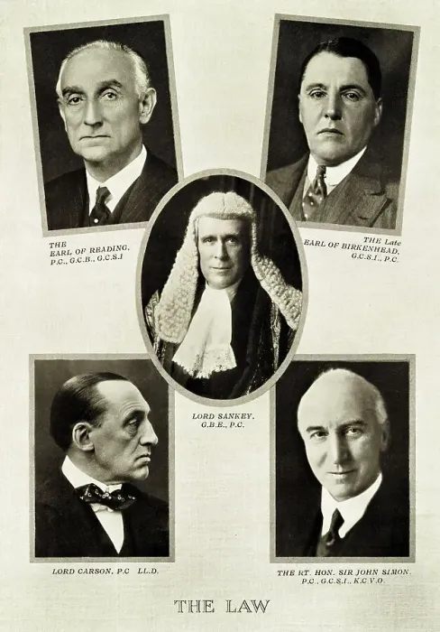 Framed Print : Legal leaders during the reign of King George V Framed Print : Legal leaders during the reign of King George V