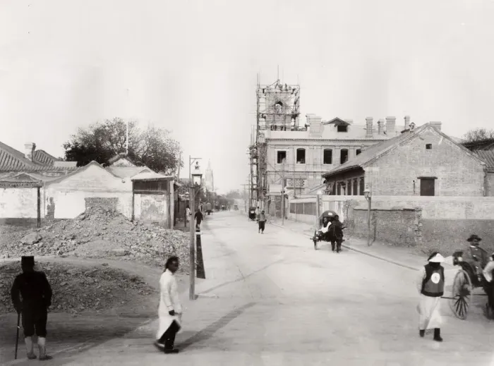 Framed Print : Legation Street, Peking, Beijing, China, 1902 Framed Print : Legation Street, Peking, Beijing, China, 1902