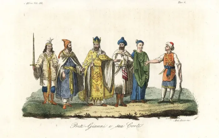 Framed Print : The legendary Prester John and his court Framed Print : The legendary Prester John and his court