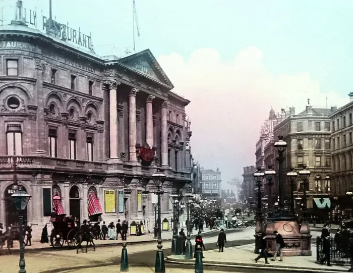 Framed Print : Leicester Square, London, Victorian period Framed Print : Leicester Square, London, Victorian period