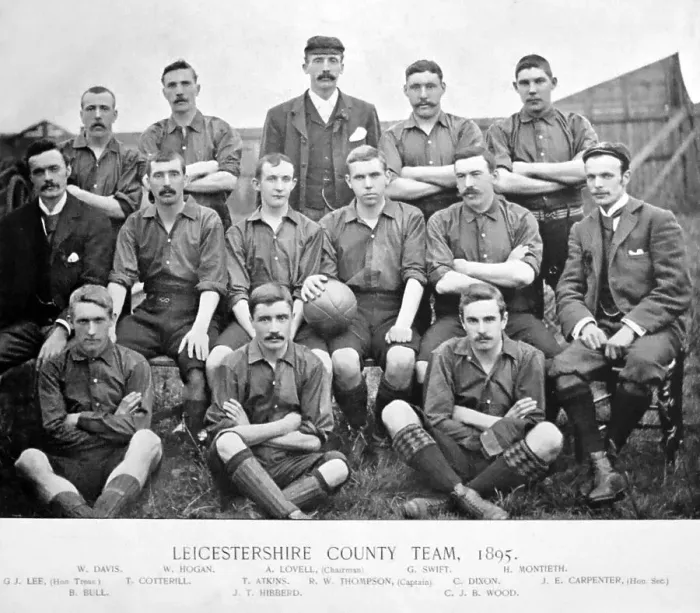 Framed Print : Leicestershire County Football Team, 1895 Framed Print : Leicestershire County Football Team, 1895