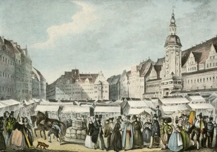 Framed Print : LEIPZIG FAIR / 1830 Framed Print : LEIPZIG FAIR / 1830