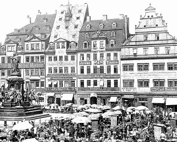 Leipzig Market Place Victorian period