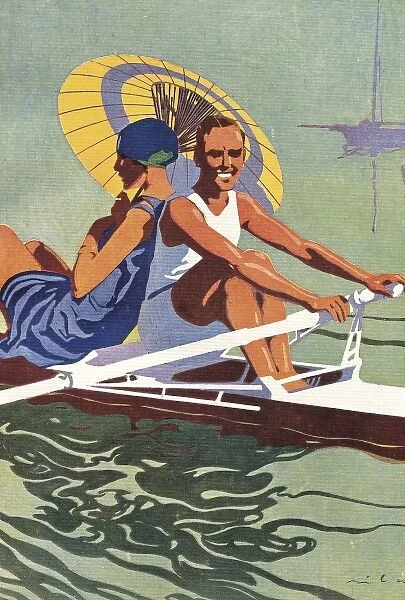Leisure, sport and fashion in the 1920s. Rowing