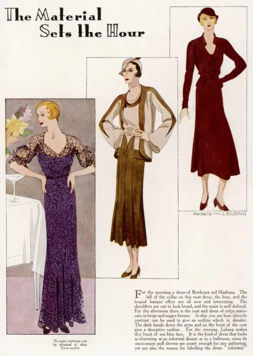 Framed Print : Lelong Fashions 1932 Framed Print : Lelong Fashions 1932