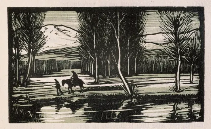 Framed Print : Lena (1899). Engraving of the Chapter V. By Carles Bosch de Framed Print : Lena (1899). Engraving of the Chapter V. By Carles Bosch de