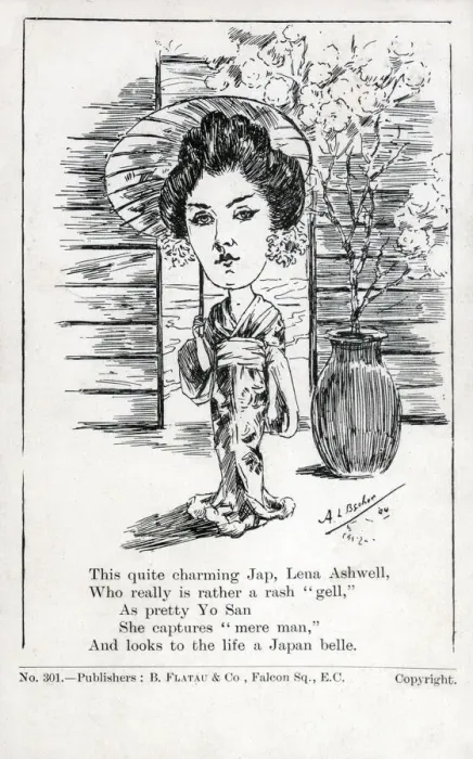 Framed Print : Lena Ashwell as Princess Yo San in The Darling of the Gods Date: circa 1904 Framed Print : Lena Ashwell as Princess Yo San in The Darling of the Gods Date: circa 1904