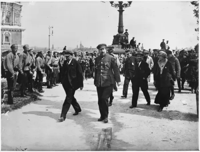 Framed Print : Lenin Inspecting Guards Framed Print : Lenin Inspecting Guards
