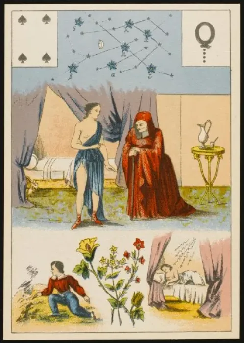 Framed Print : Lenormand - Wise Woman Framed Print : Lenormand - Wise Woman
