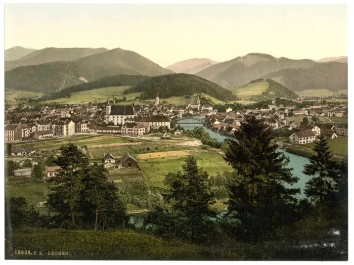 Framed Print : Leoben, general view, Styria, Austro-Hungary Framed Print : Leoben, general view, Styria, Austro-Hungary