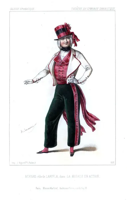 Framed Print : Leon Achard as Larifla in La Morale en Action, 1845 Framed Print : Leon Achard as Larifla in La Morale en Action, 1845