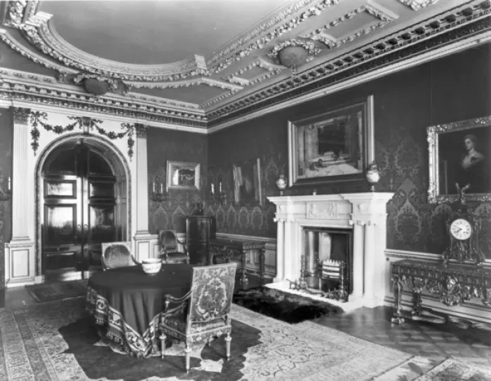 Framed Print : Leonard Albus 1909 dining room Framed Print : Leonard Albus 1909 dining room