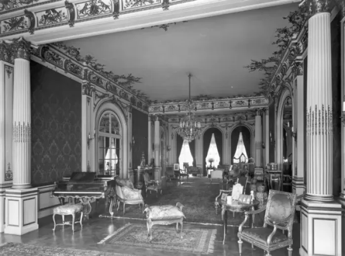 Framed Print : Leonard Albus 1909 drawing room Framed Print : Leonard Albus 1909 drawing room